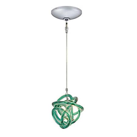 Gorgeousglow QAP405-TESN Pul LED Taffy Glass Knot - Round GO3001399